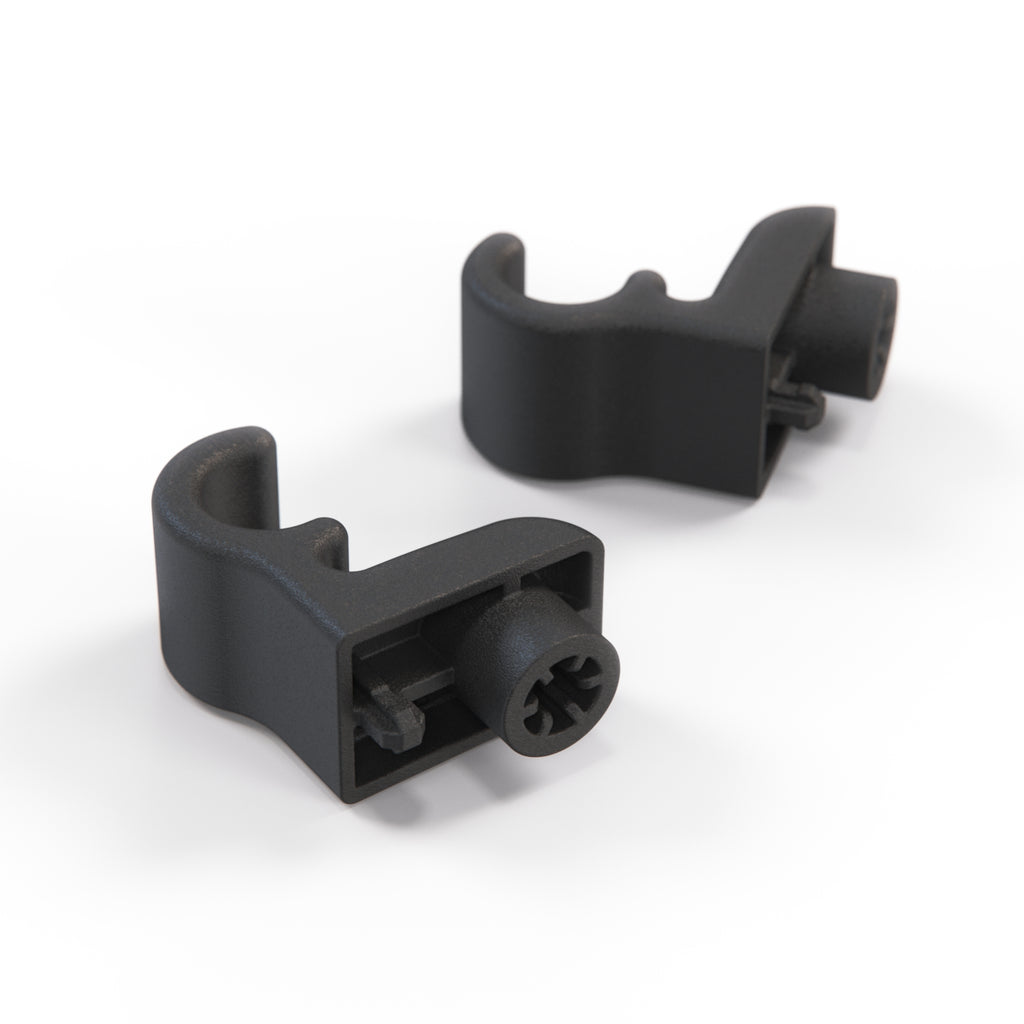 Audi 100 A6 Avant Roller Sunblind Hooks Set of 2 Black (4A9861327) — view 3