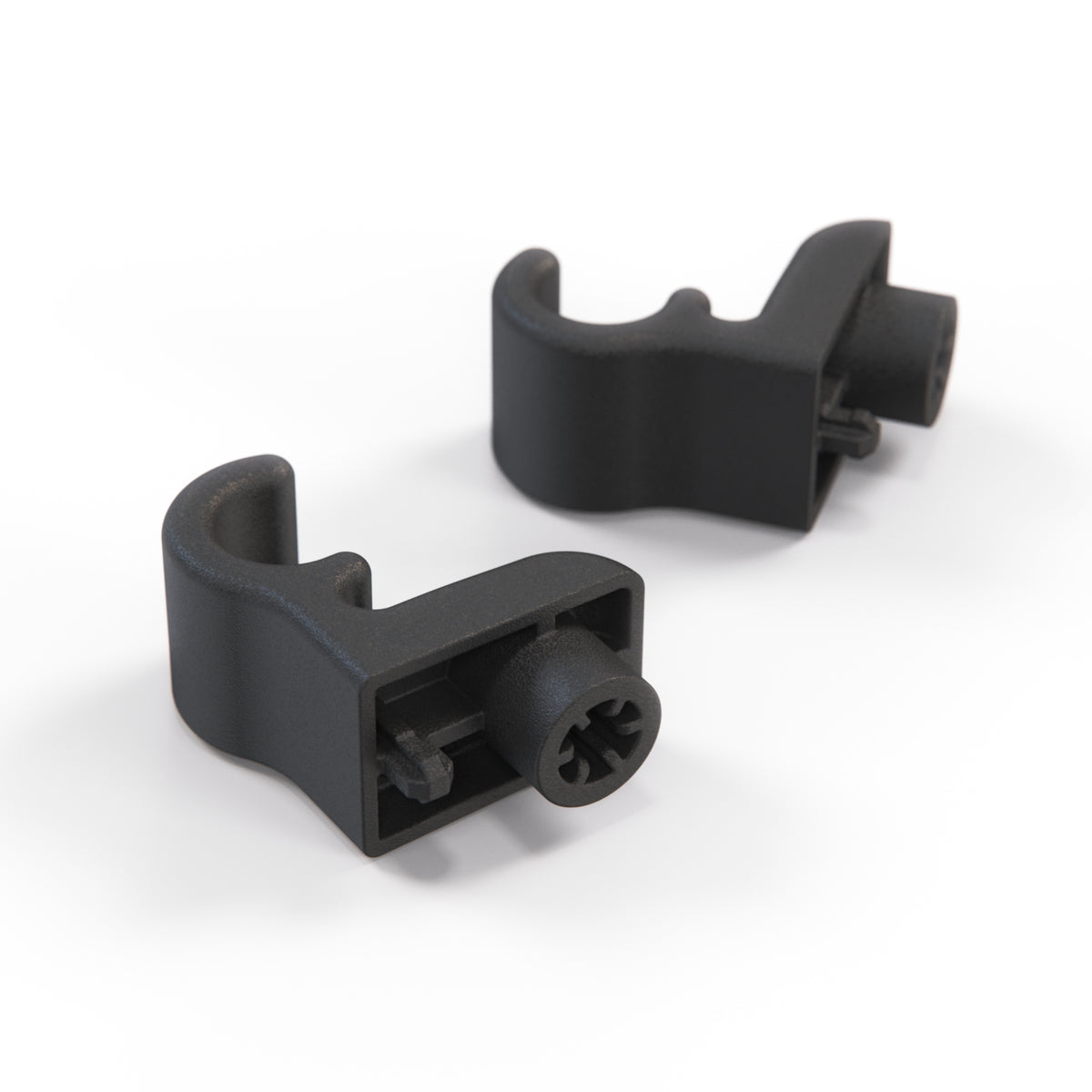 Audi 100 A6 Avant Roller Sunblind Hooks Set of 2 Black (4A9861327) — view 3