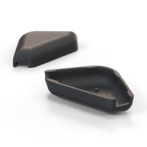 Audi 100 C1 Seat Belt Bracket Cover Set of 2 Black — view 2