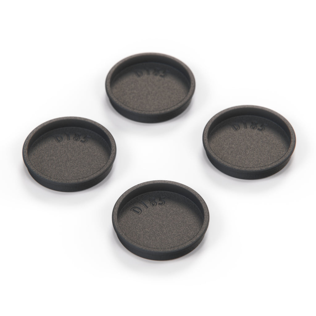 Audi 80 90 100 Dashboard Screw Covers Set of 4 Black (893857085A) — view 3