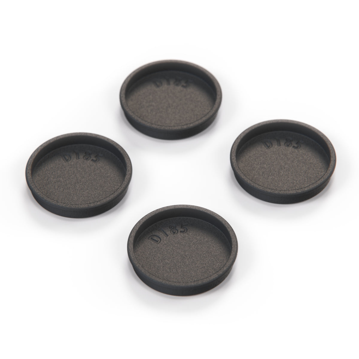 Audi 80 90 100 Dashboard Screw Covers Set of 4 Black (893857085A) — view 3