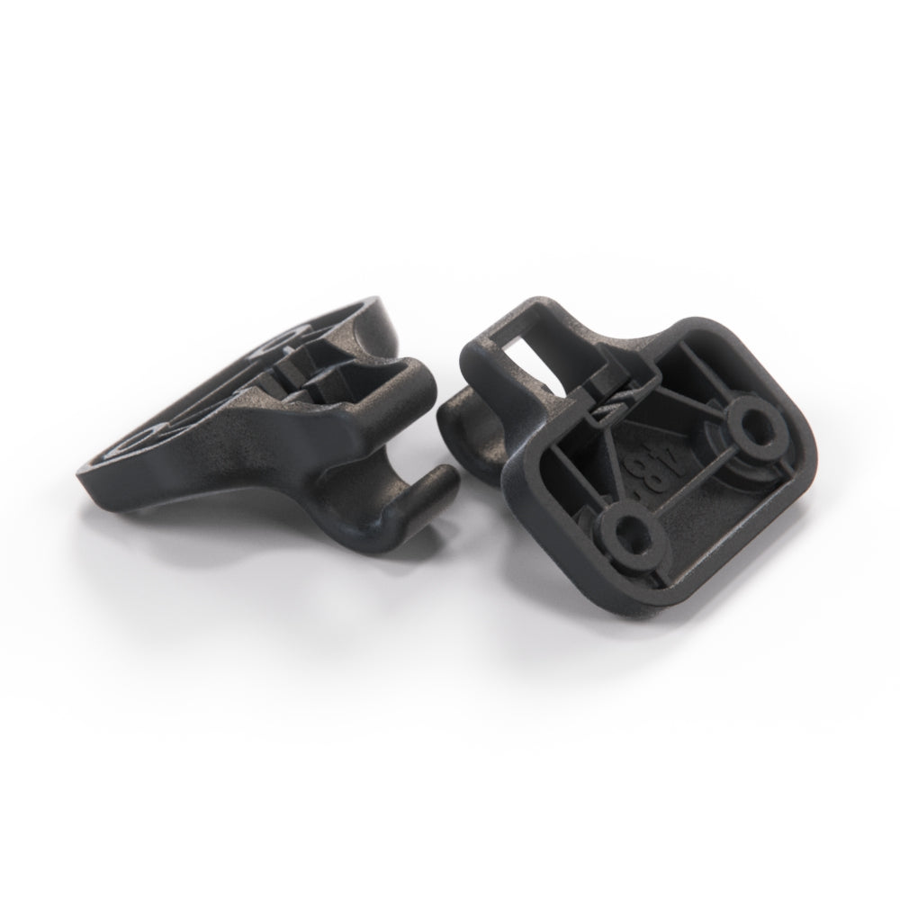 Audi 80 B3 B4 Convertible Sun Visor Clip Set (Left & Right) Black 8G0857561A — view 2