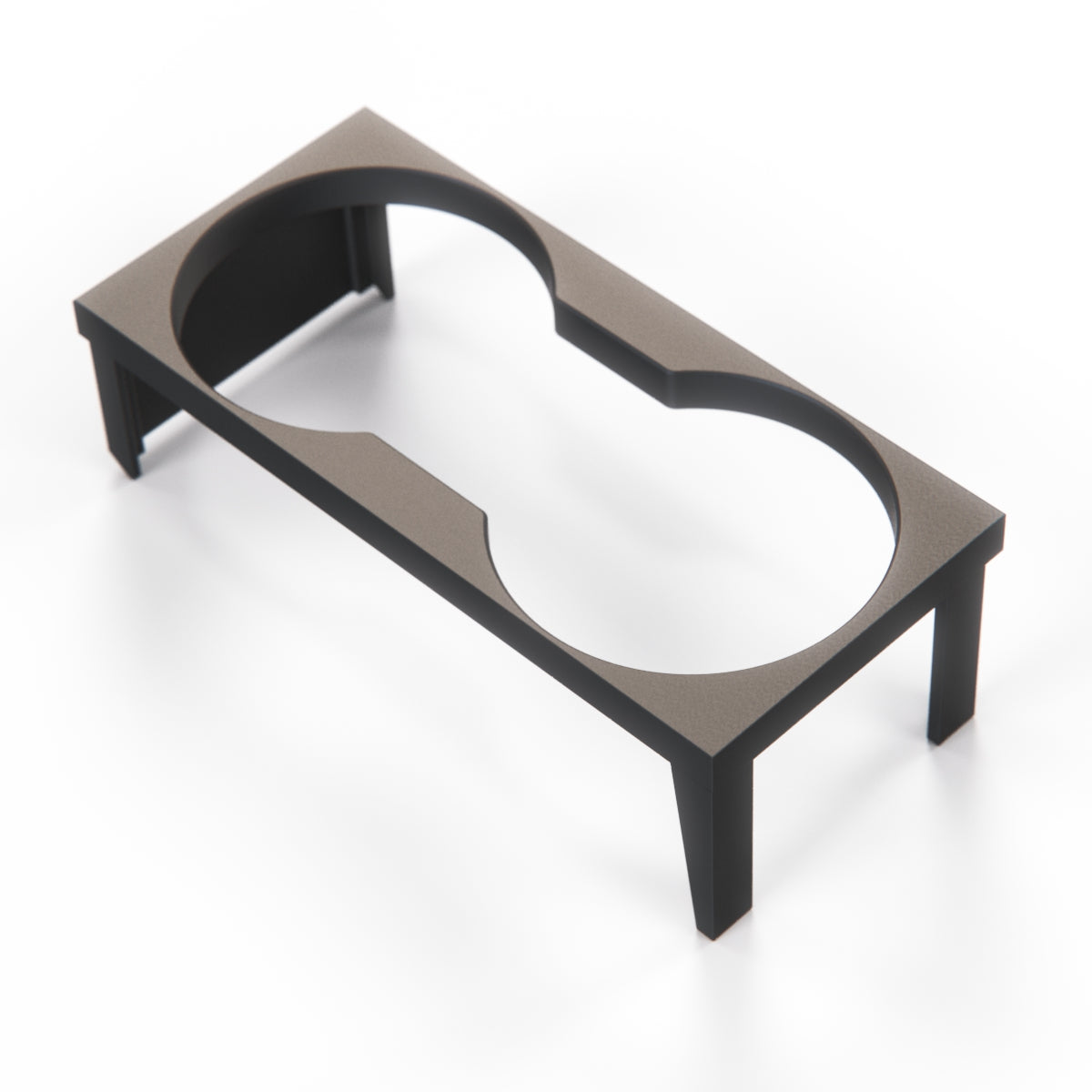 Audi 80 B3/B4 Dedicated Double Cupholder Short Version Black