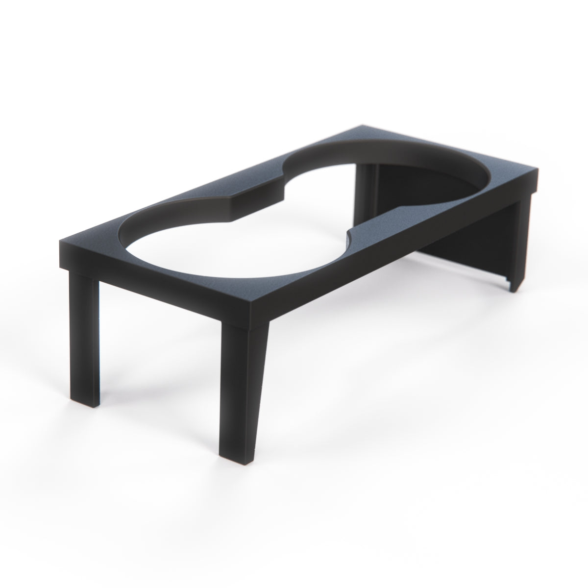 Audi 80 B3/B4 Dedicated Double Cupholder Short Version Black — view 2