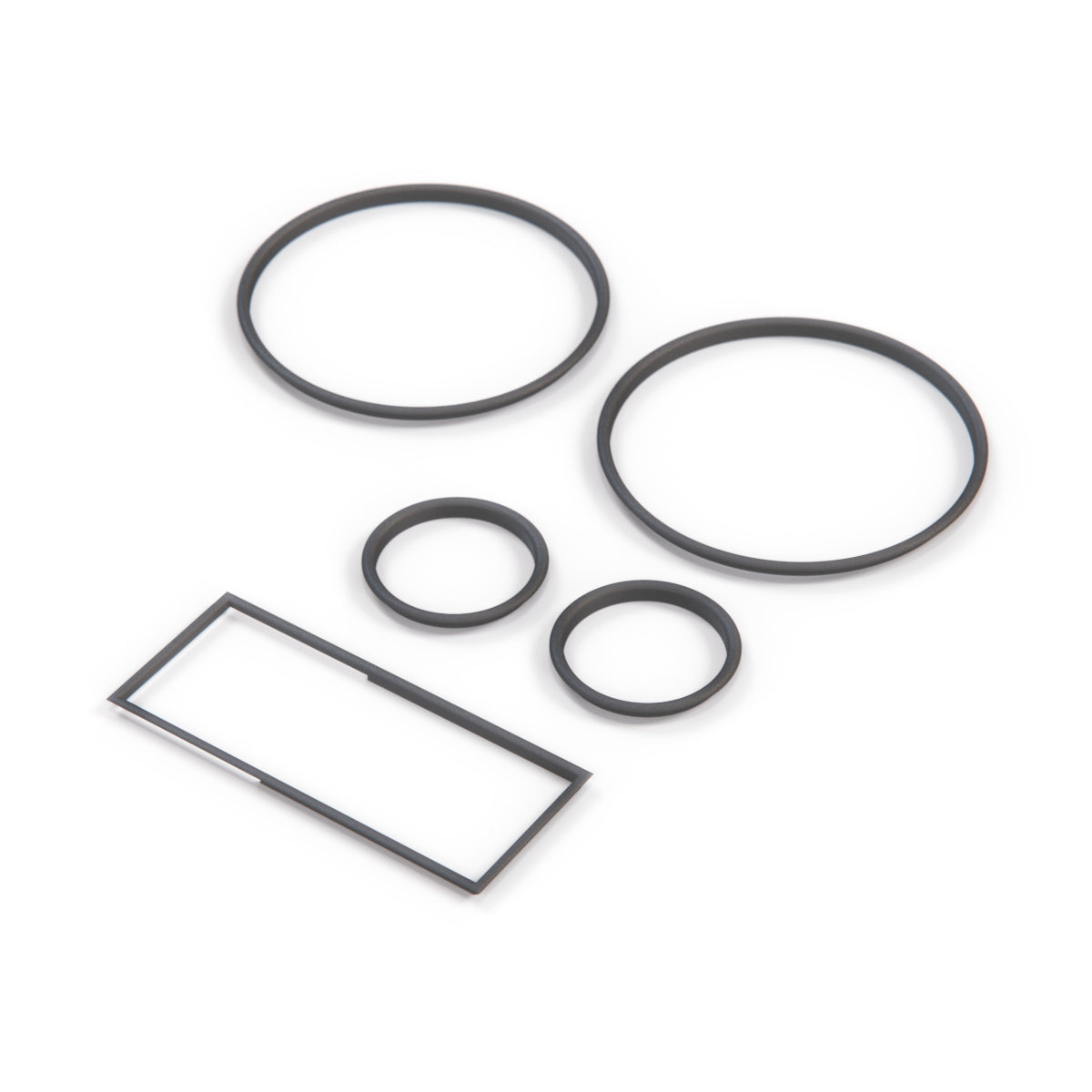 Audi 80 B3 Gauge Cluster Rings Full Set Black