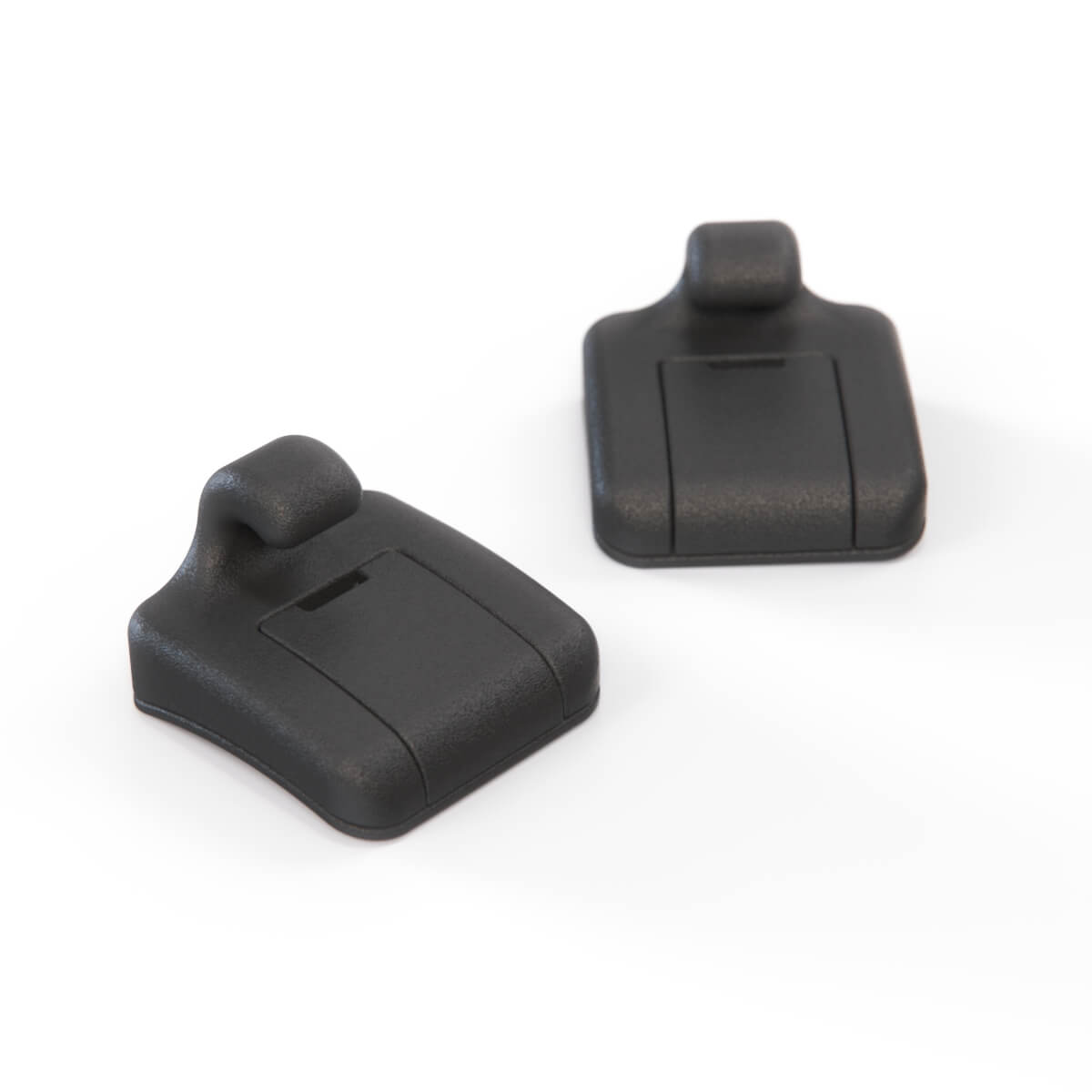 Audi A3 8P / A4 B6 / B7 Rear Window Sun Shade Hook Set of 2 Black 8E0861337 + (8P4861359) — view 2