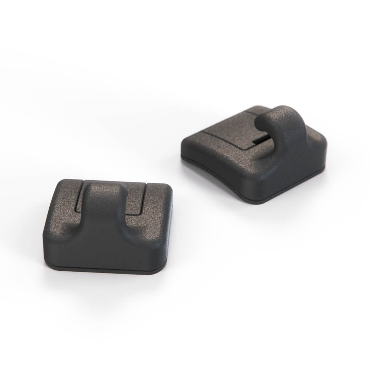 Audi A3 8P / A4 B6 / B7 Rear Window Sun Shade Hook Set of 2 Black 8E0861337 + (8P4861359) — view 3