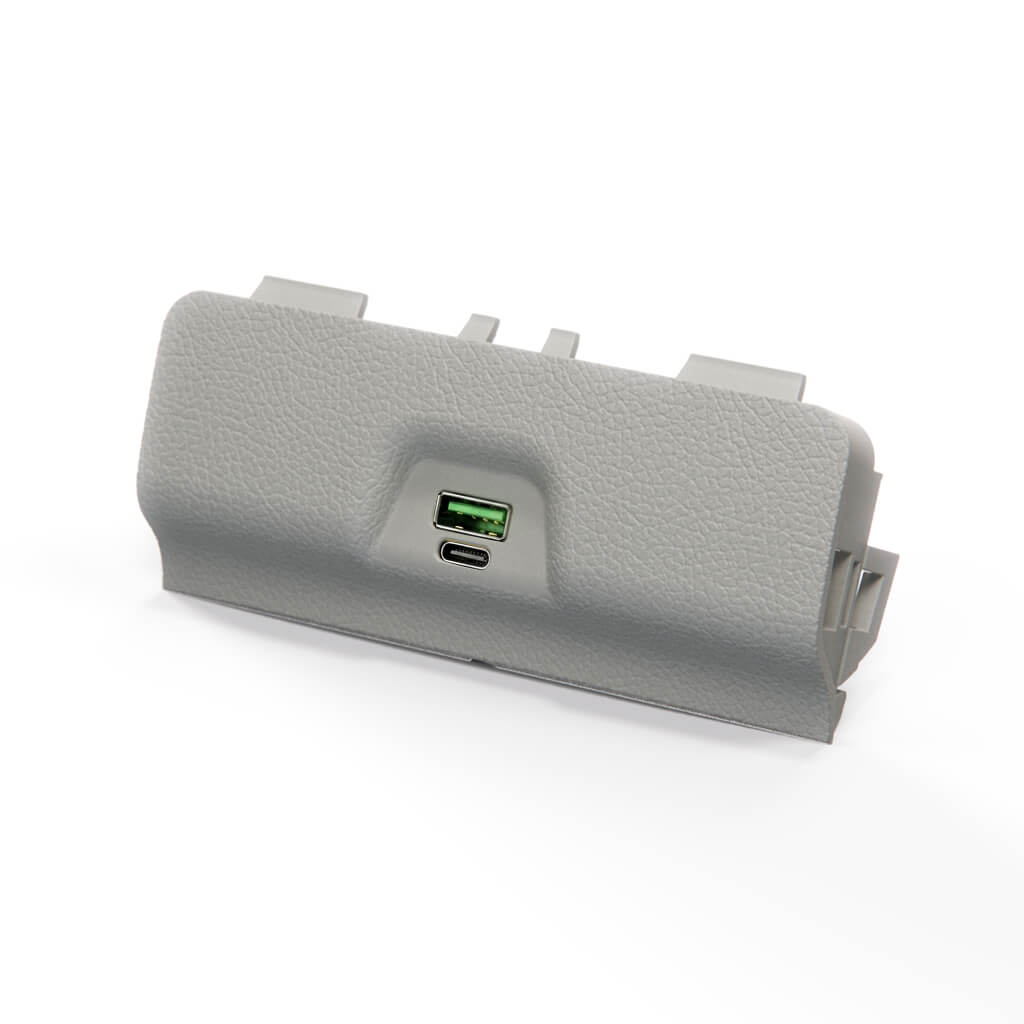 Audi A4 B6 / B7 Centre Console Rear Panel with USB Charger All Colours (8E0863351D) — view 8