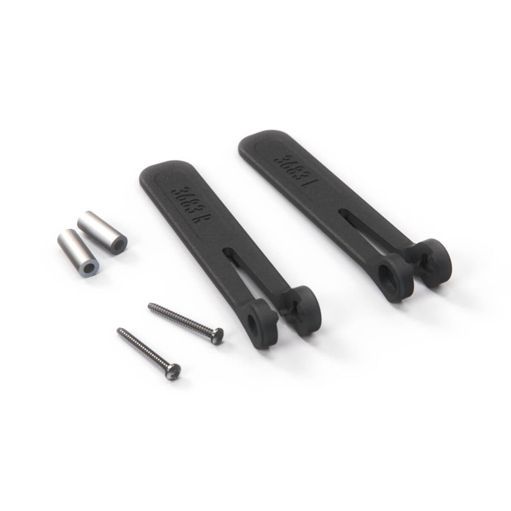 Audi A4 B6 / B7 Convertible Wind Deflector Repair Levers Latch Set Black (8H0898174) — view 3