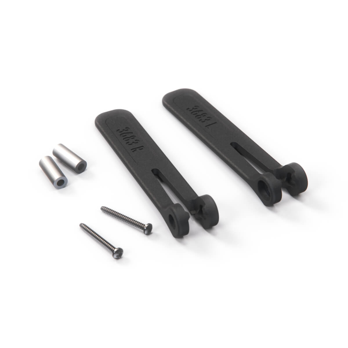 Audi A4 B6 / B7 Convertible Wind Deflector Repair Levers Latch Set Black (8H0898174) — view 3