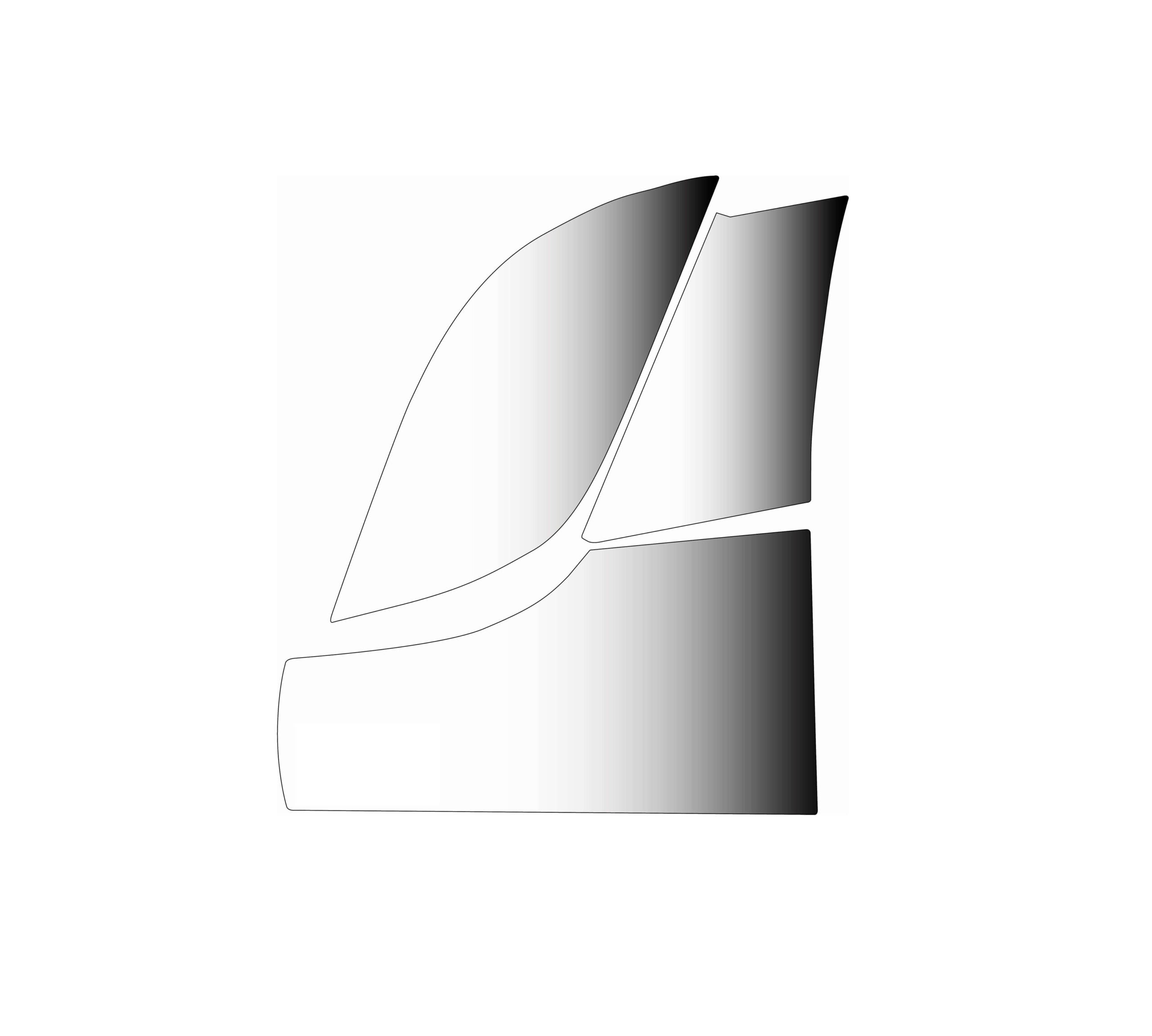 Audi A6 C8 A7 C8 Rear Door Sill Fender PPF Protective Film – Set of 2 Left or Right — view 2