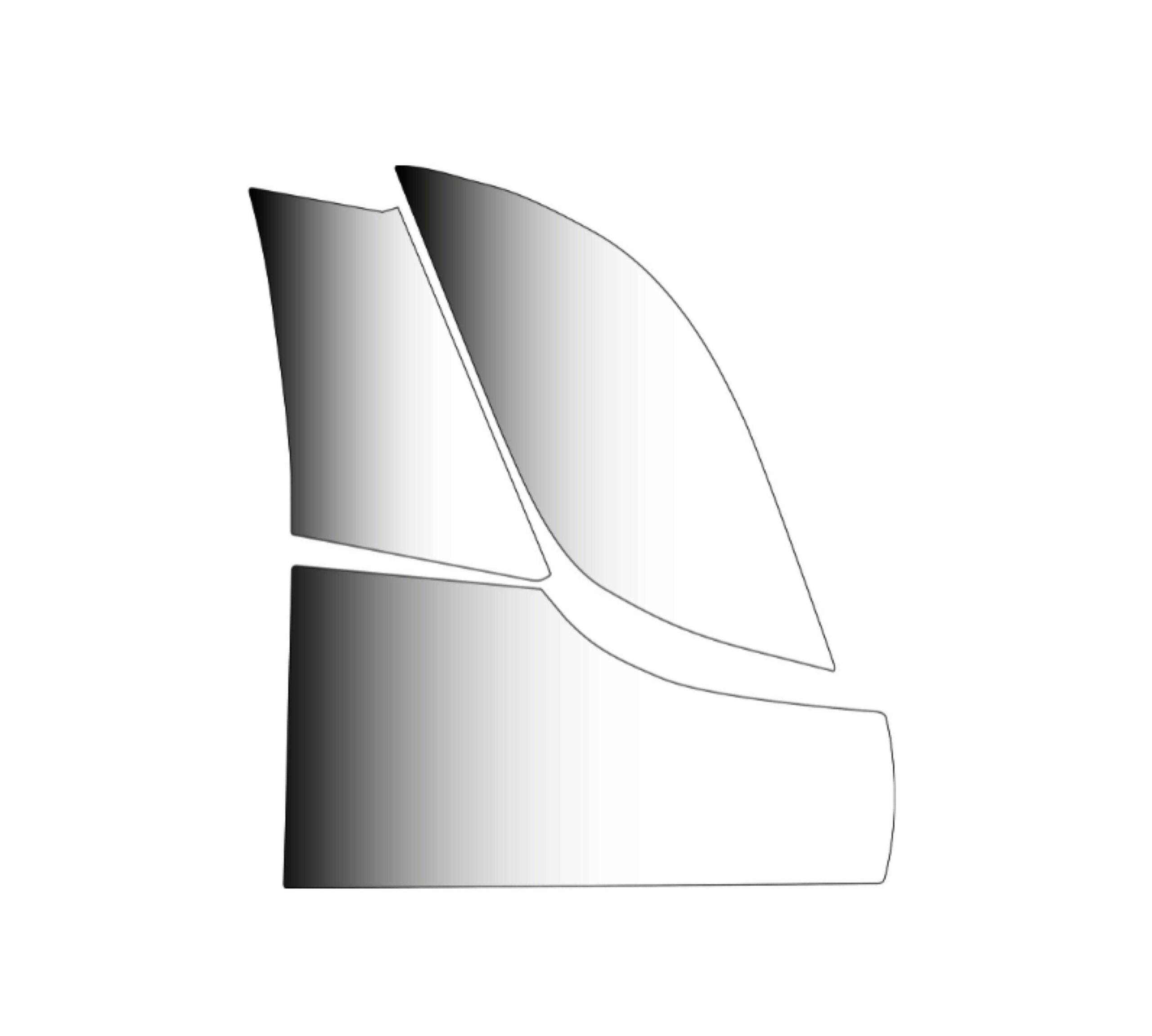 Audi A6 C8 A7 C8 Rear Door Sill Fender PPF Protective Film – Set of 2 Left or Right — view 3