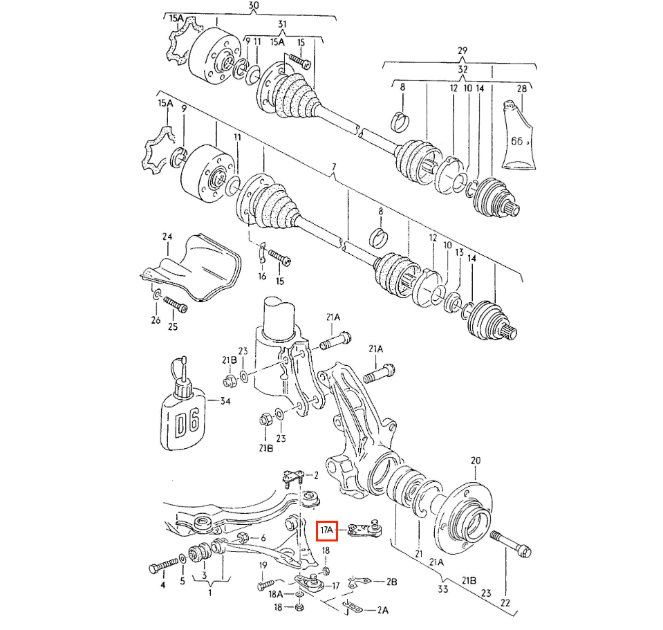 Audi Coupe B3 / Audi 80 B4 Front Ball Joint Set of 2 Left and Right 893 407 366 E / 8A0 407 365 — view 3