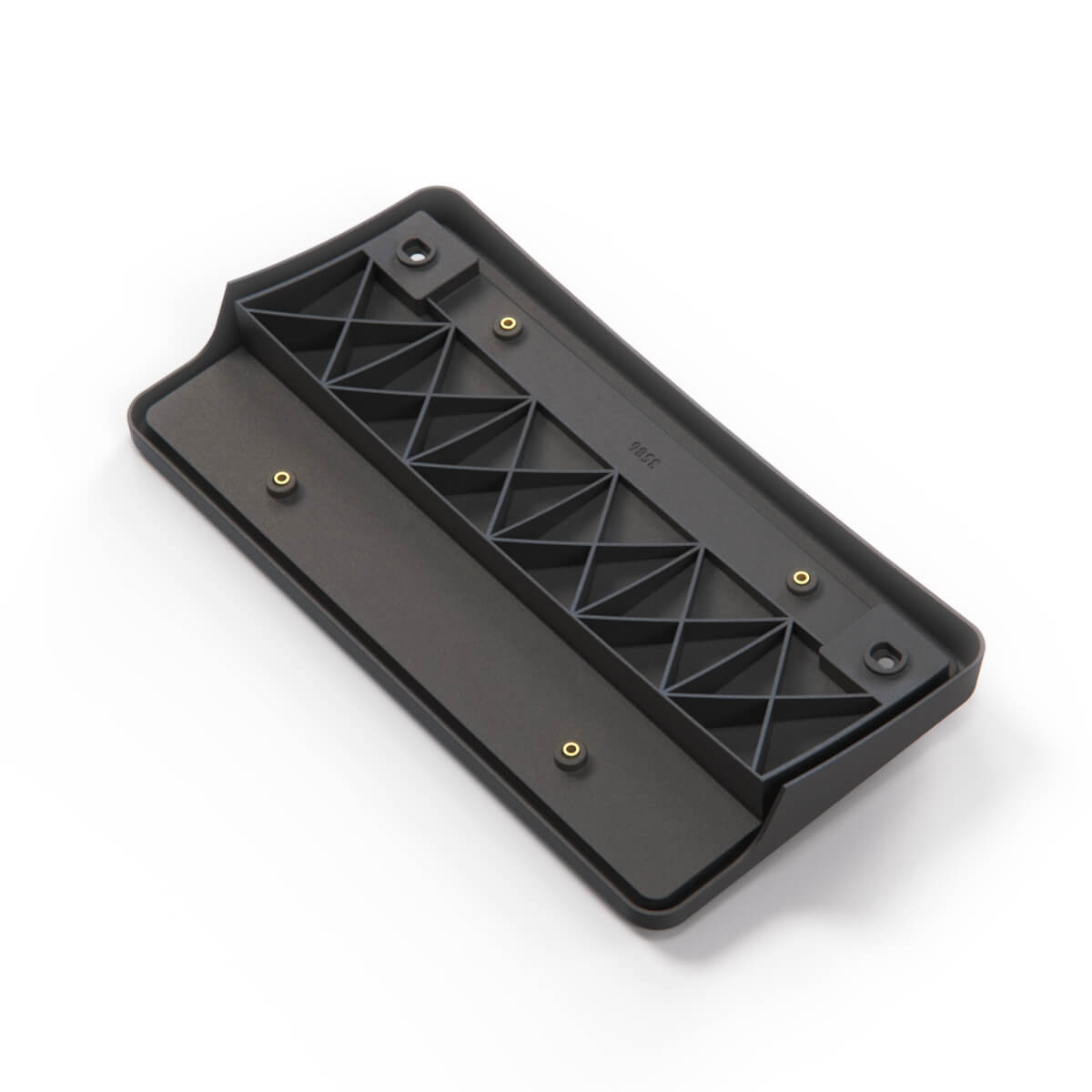 Audi Coupe / Cabriolet / 90 B4 USA Front Bumper License Plate Holder Black (895807287C) — view 3