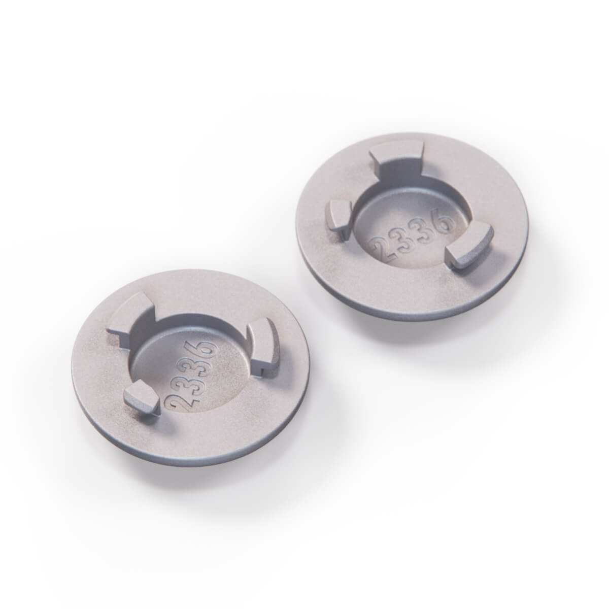 Audi TT Mk1 Door Card Handle Cap Covers Set of 2 Metalized Gray (8N0867163) — view 3