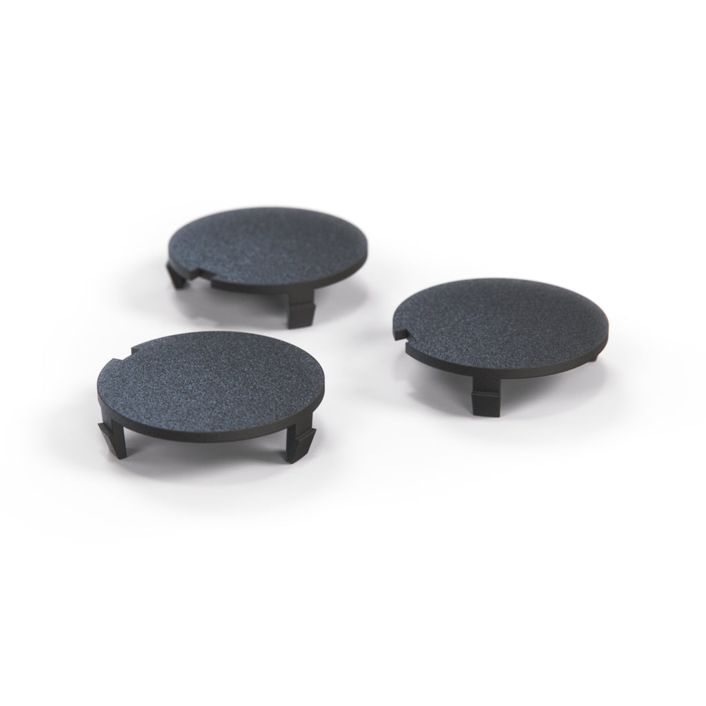 Audi Volkswagen Group Engine Cover Cap Set of 3 Black (038103937) — view 2