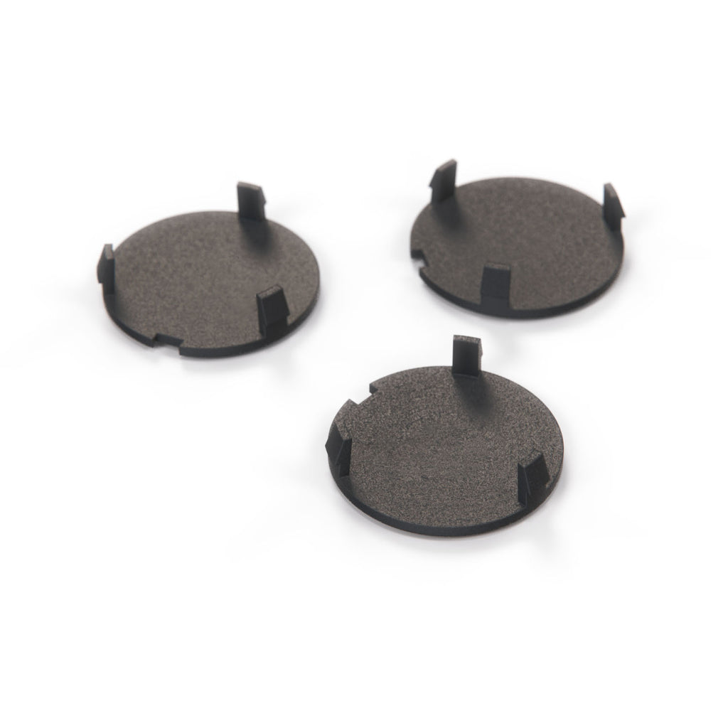 Audi Volkswagen Group Engine Cover Cap Set of 3 Black (038103937) — view 3
