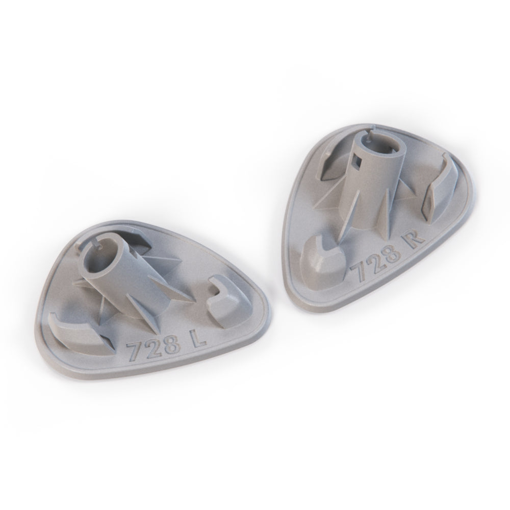 Bentley Continental GT Headlight Washer-Spray Jet Cover Set Of 2 Primed 3W8955101A & 3W8955102A — view 2