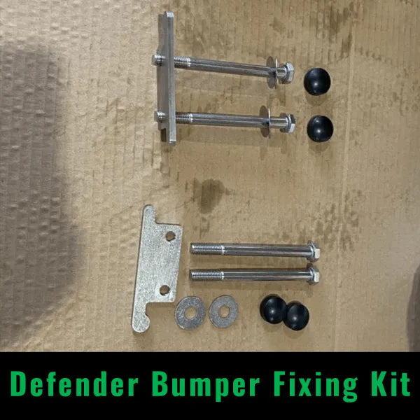 Land Rover Defender Front-End Styling Kit — 4 Parts — Land Rover Defender Bumper Fixing Kit - Stainless Steel, Eas