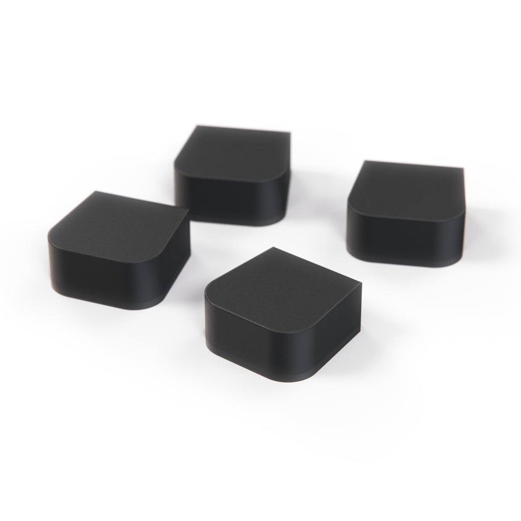 BMW 114 E9 E12 E21 E23 E24 E26 E28 Door Latch Buffer Set of 4 Black (51211809735) — view 2