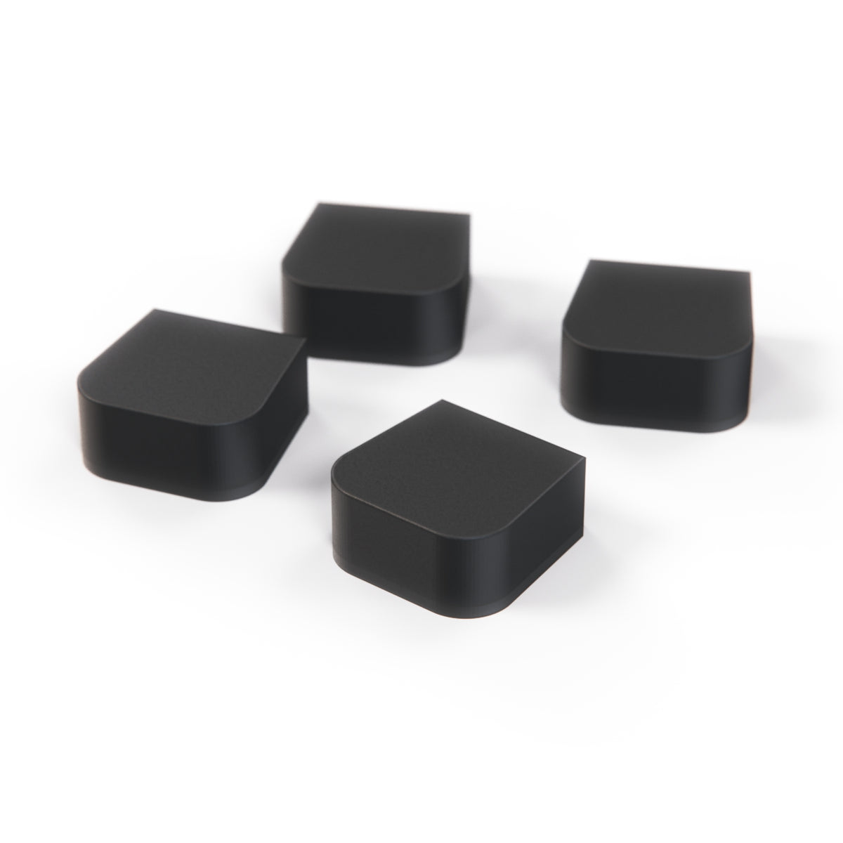 BMW 114 E9 E12 E21 E23 E24 E26 E28 Door Latch Buffer Set of 4 Black (51211809735) — view 2