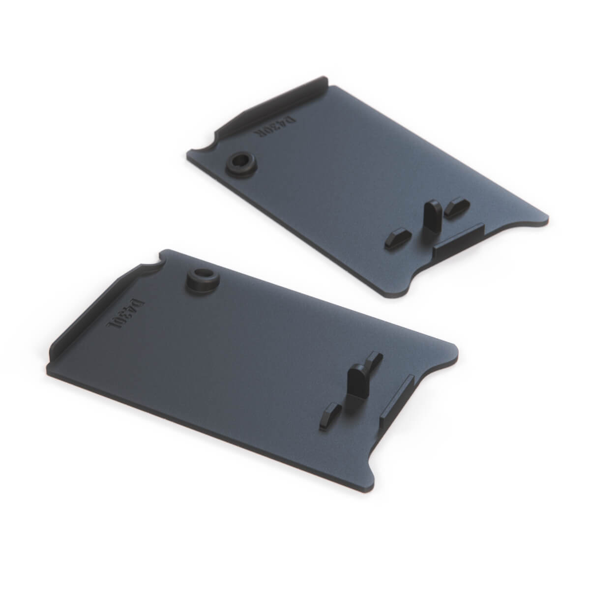 BMW BWM E28 Front Fog Light Cover Left and Right Black (51711888653 / 51711888654) — view 3
