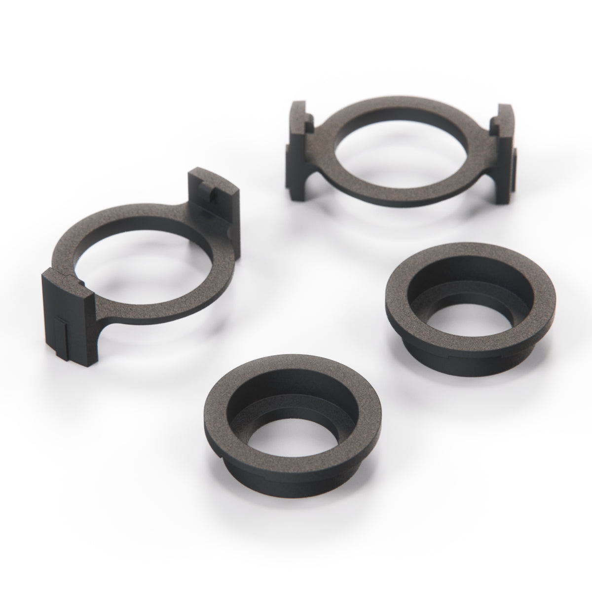 BMW BWM E46 Lens Xenon Headlight Adapter Custom 2 Sets Black — view 2