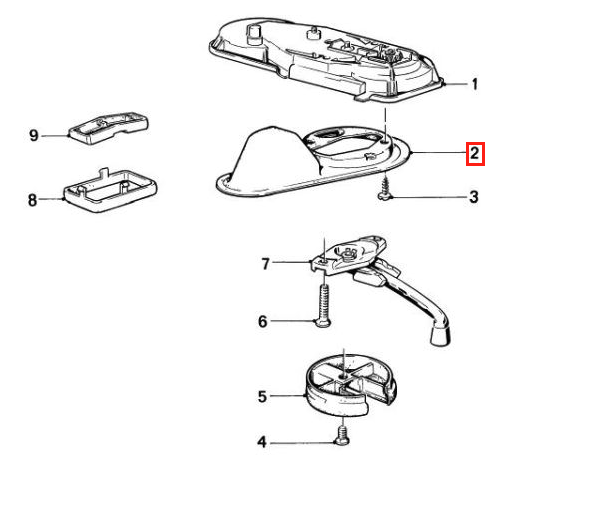 BMW E12 E21 E23 E24 E28 E30 Sunroof Mechanism Cover All Colours (54121867575) — view 4