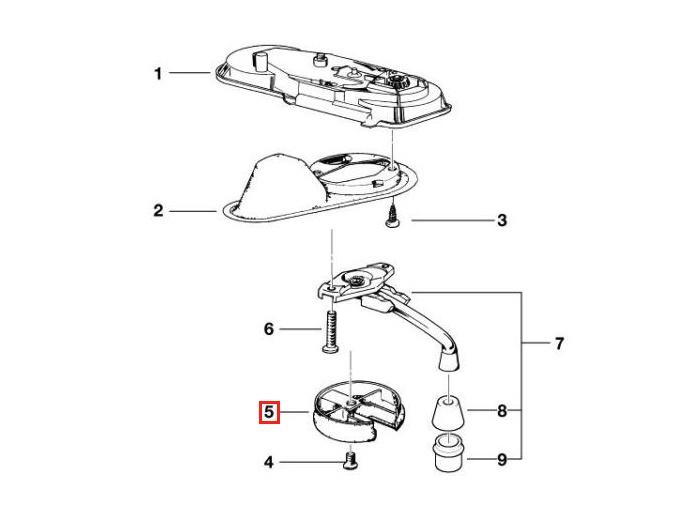 BMW E12 E21 E23 E24 E28 E30 Sunroof Mechanism Cover All Colours (54121867887) — view 4