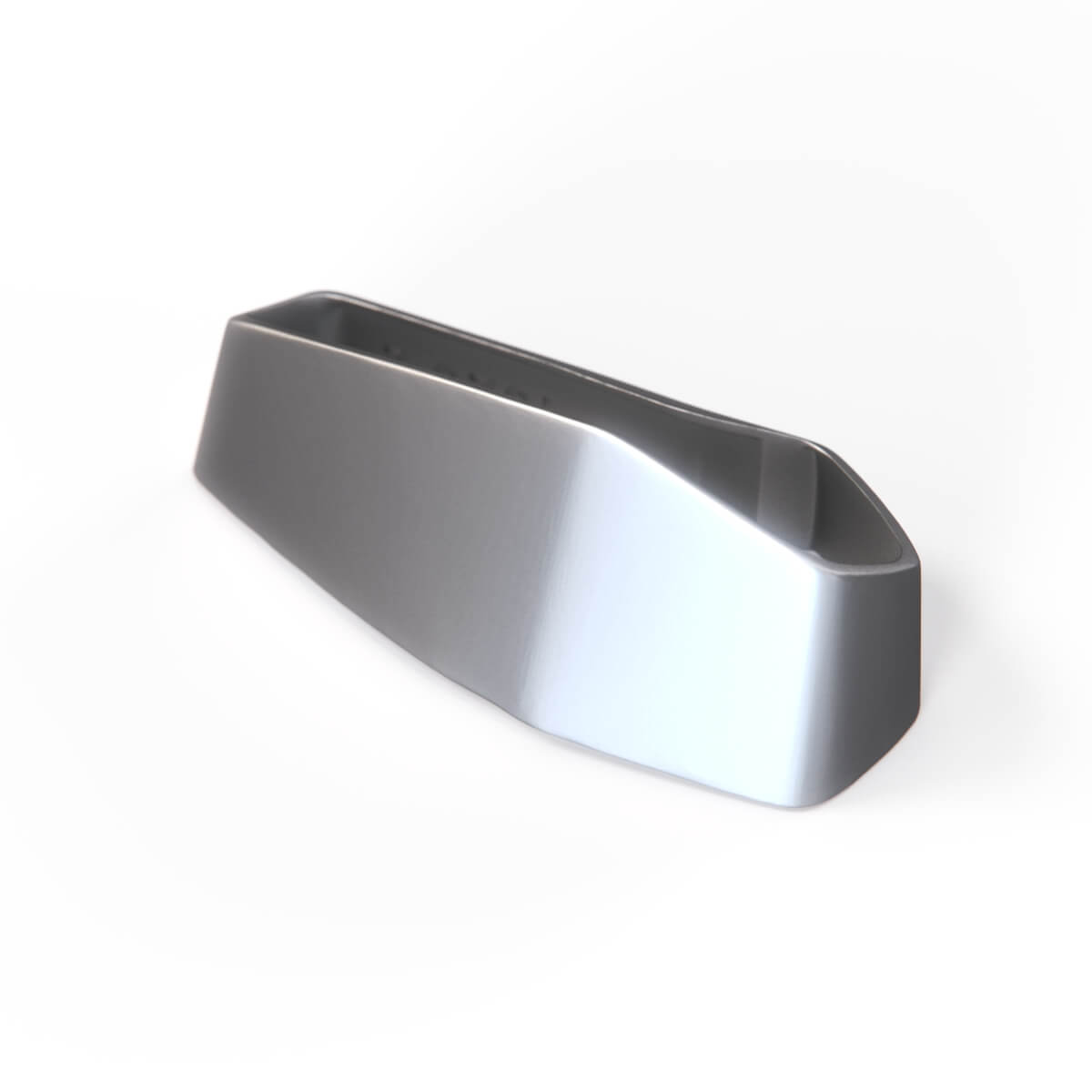 BMW E21 Front Door Panel Armrest Chrome Trim Left or Right (51411843081 / 51411843082) — view 2