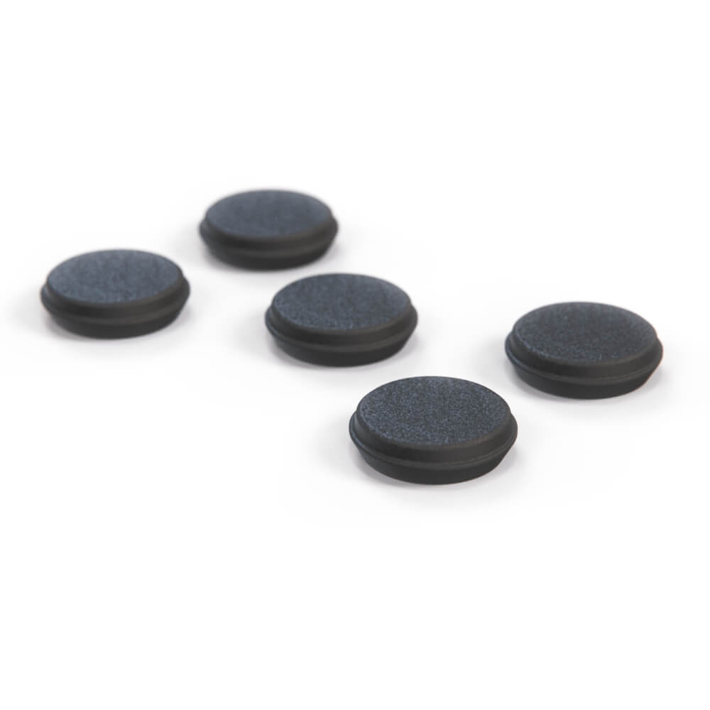 BMW E23 E24 Cover Plug for the Gutter Bar Trim Mounting Screw of the A-pillar Set of 5 — view 3