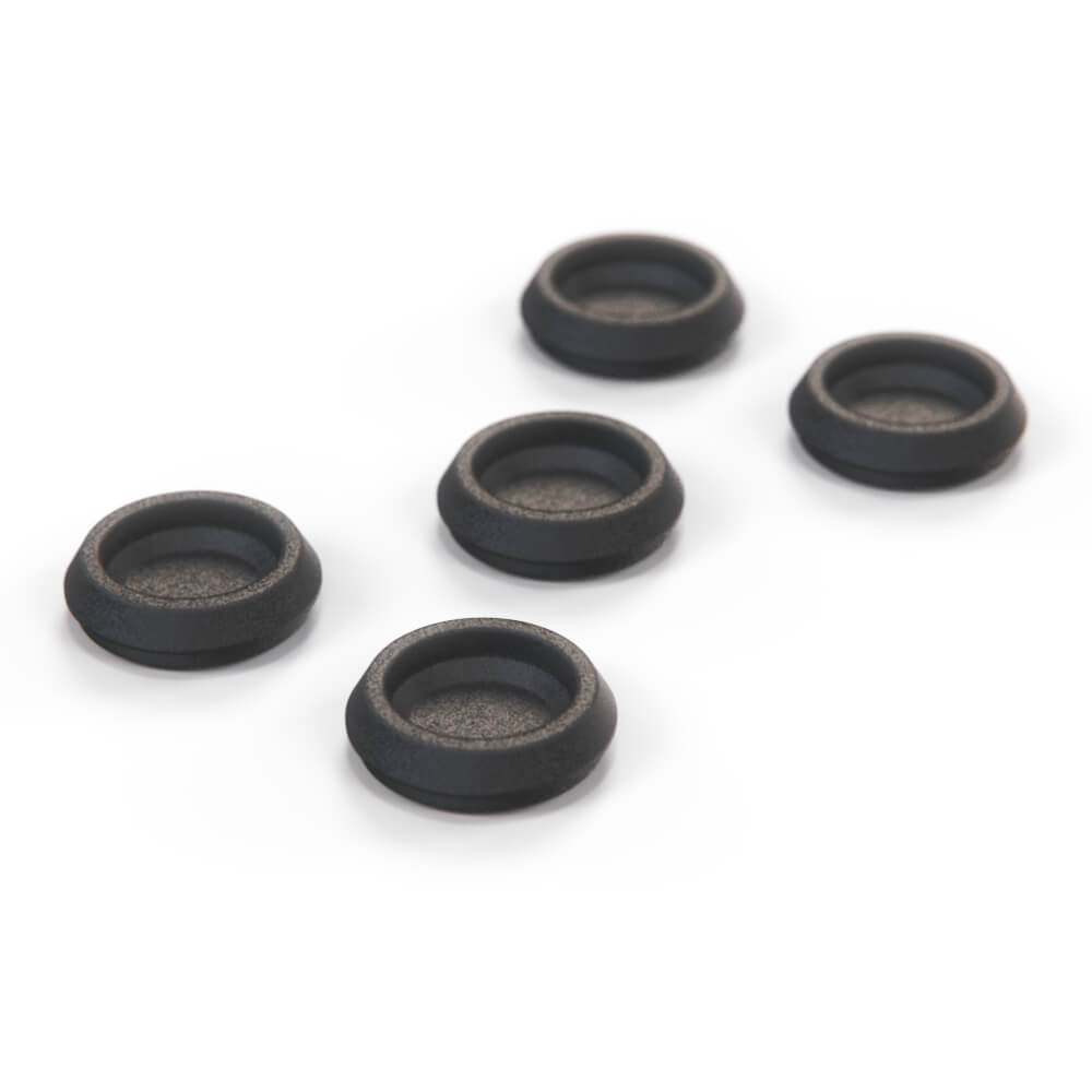 BMW E23 E24 Cover Plug for the Gutter Bar Trim Mounting Screw of the A-pillar Set of 5 — view 4