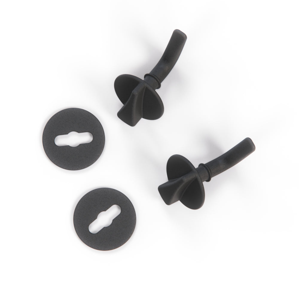 BMW E23 E24 Trunk Trim Panel Lock Set of 2 Black (51471872820) — view 3