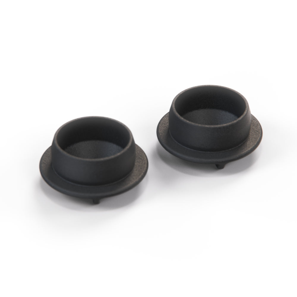 BMW E24 E28 E30 E34 E36 Z1 Shock Absorber Bolt Cover Set of 2 Black (31331124335) — view 3