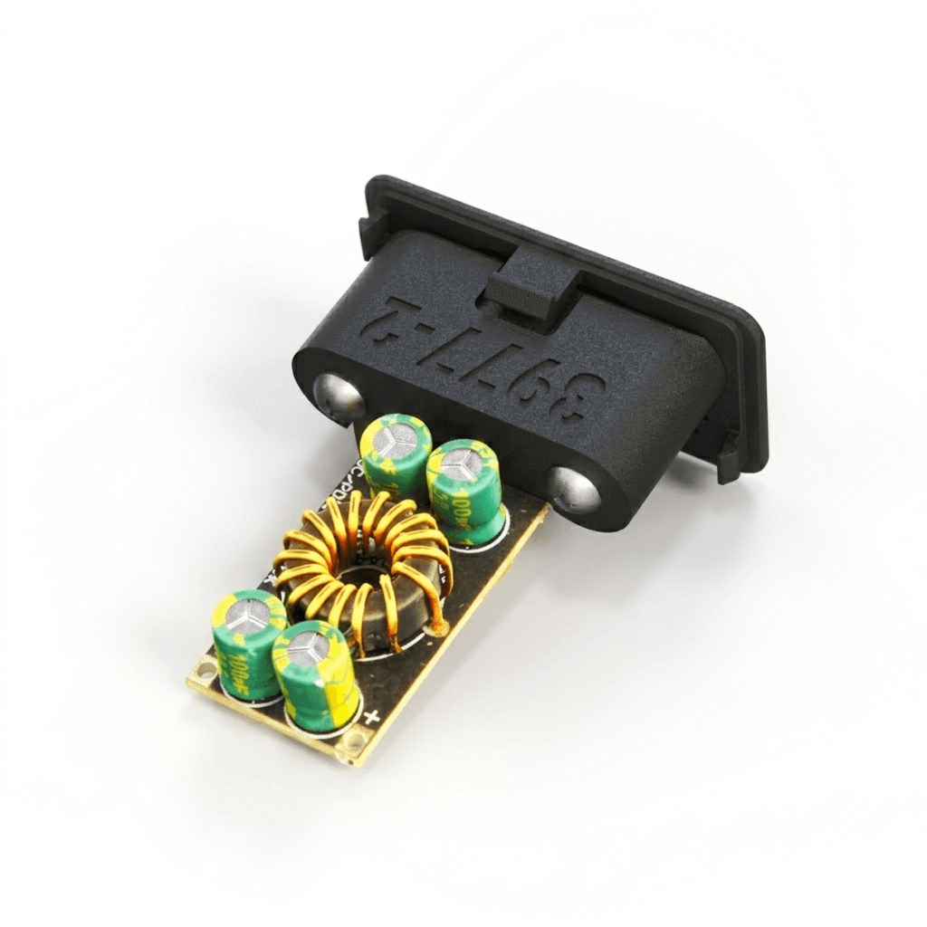 BMW E28 Centre Console Switch Blank with USB Charger — view 2