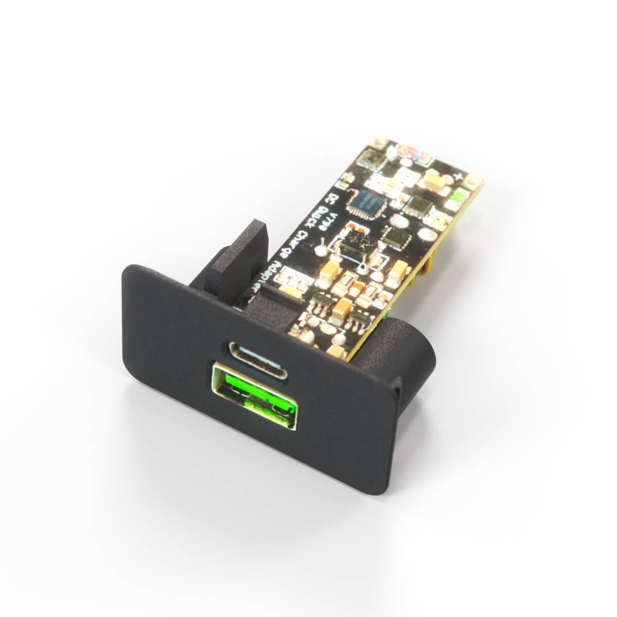 BMW E28 Centre Console Switch Blank with USB Charger — view 3