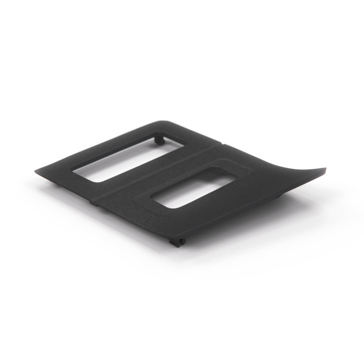 BMW E28 Digital Clock Cover Trim LHD or RHD Black (62131367684) — view 2