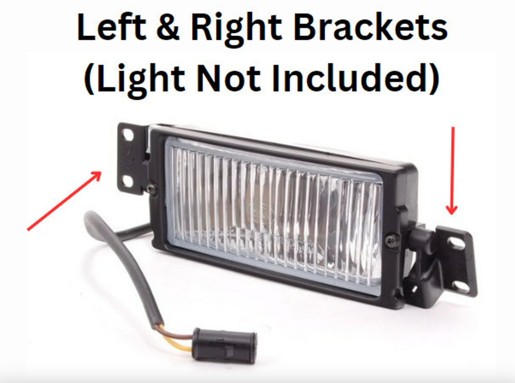 BMW E28/E24/E23/E30 M3 Fog Light Bracket Set Of 2 Light Black — view 3