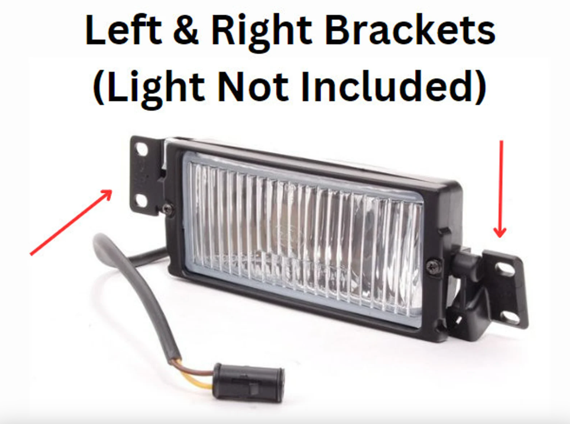 BMW E28/E24/E23/E30 M3 Fog Light Bracket Set Of 2 Light Black — view 3