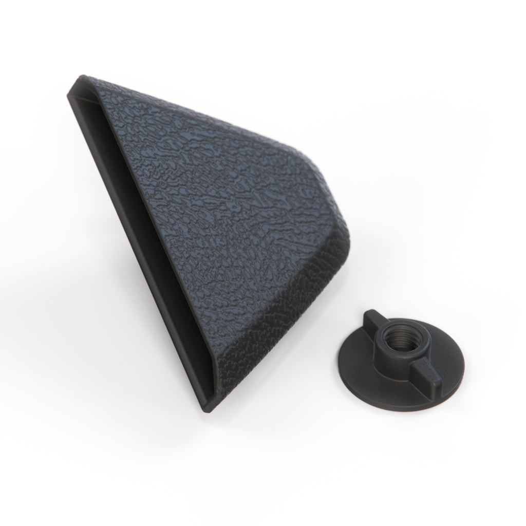 BMW E28 E30 Centre Rear Seat Belt Retainer Clip Holder Black (51461953039 & 51461922207) — view 2