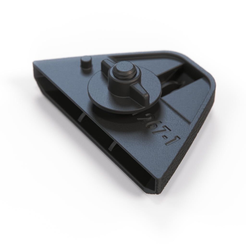 BMW E28 E30 Centre Rear Seat Belt Retainer Clip Holder Black (51461953039 & 51461922207) — view 3
