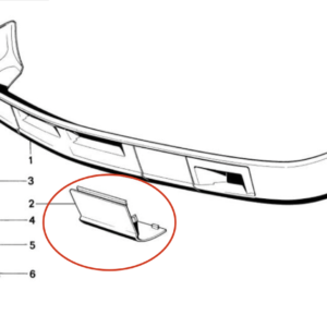 BMW E28 Front Bumper Spoiler Cap Cover Left Or Right Primed 51711919944 / 51711919943 — view 4