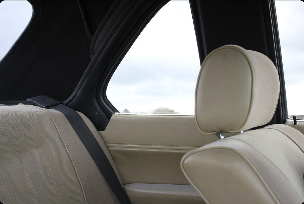 BMW E30 Baur Convertible Seat Belt Cover Black — view 5
