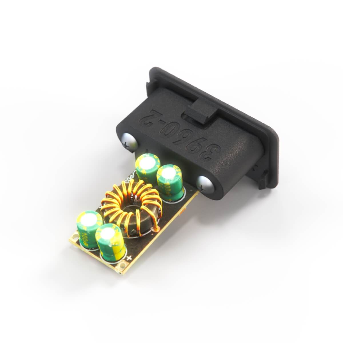 BMW E30 Centre Console Switch Blank with USB-Charge Port Black (64111368498) — view 2