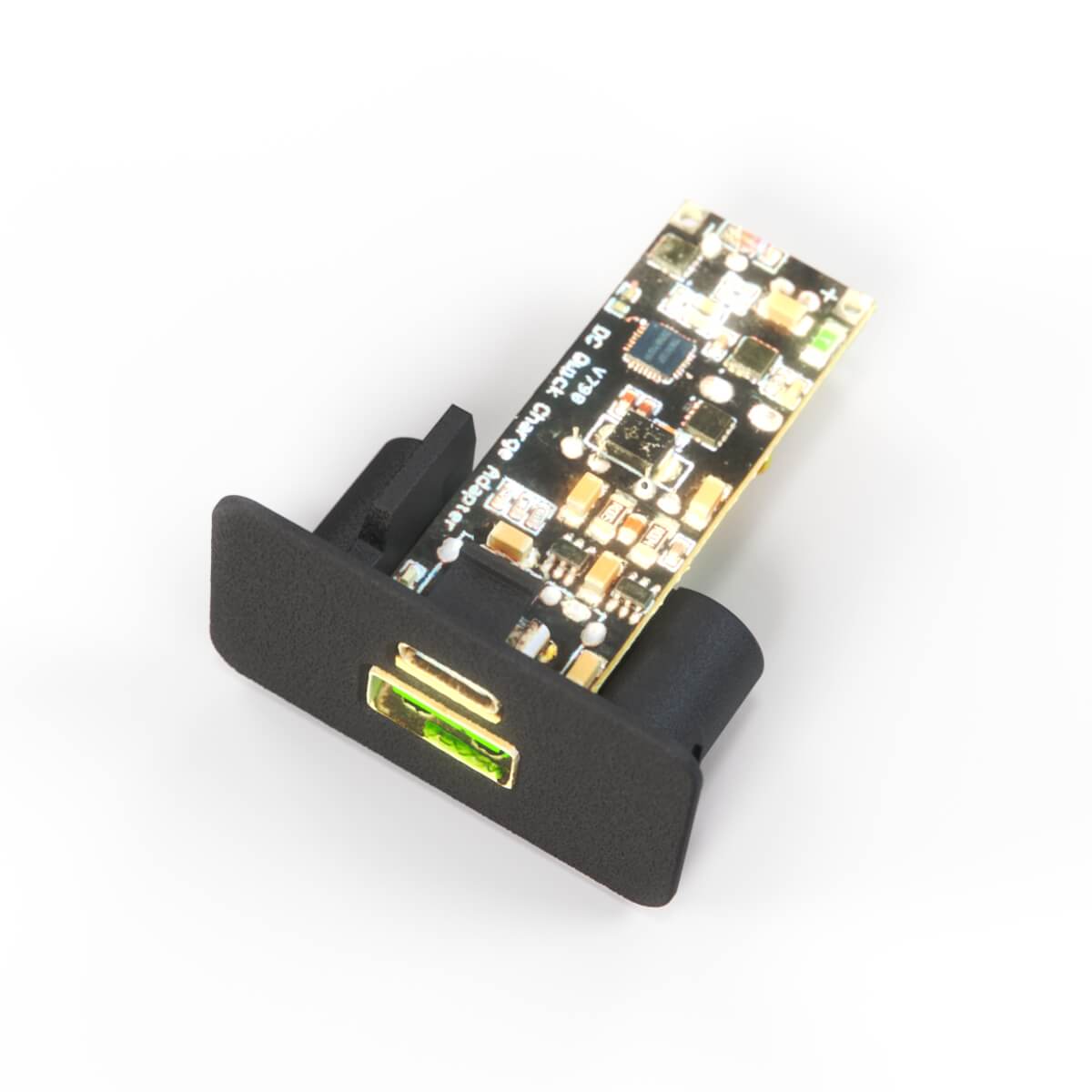 BMW E30 Centre Console Switch Blank with USB-Charge Port Black (64111368498) — view 3