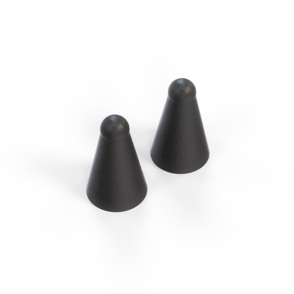 BMW E30 Convertible Top Centering Bolt Covering Set of 2 Black 54311971255 — view 2