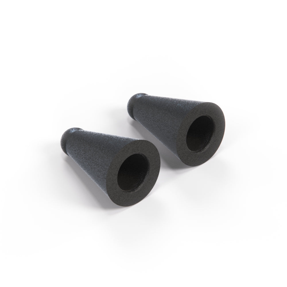 BMW E30 Convertible Top Centering Bolt Covering Set of 2 Black 54311971255 — view 3