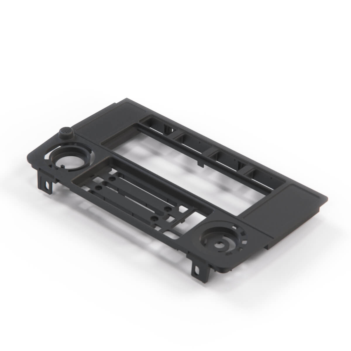 BMW E30 Dash AC Climate Control Panel Trim Bezel Black for (LHD13858946411) — view 3
