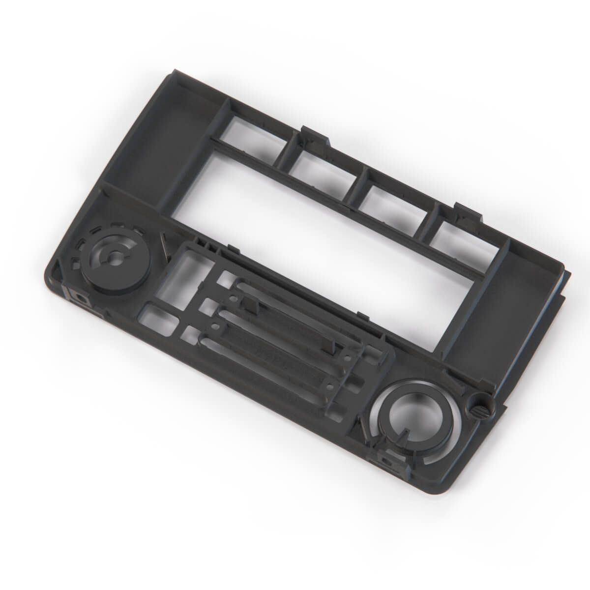 BMW E30 Dash AC Climate Control Panel Trim Bezel Black for (LHD13858946411) — view 5