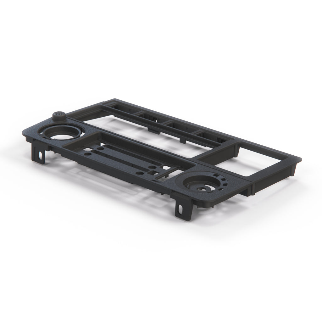 BMW E30 Dash AC Climate Control Panel Trim Bezel Black for LHD (64119061983) — view 2